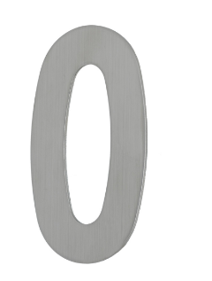 MILES NELSON DOOR NUMBER 155MM x 2MM BLACK OR STAINLESS STEEL STICK ON 2MM, NUMBERS  0-9