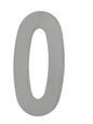 MILES NELSON DOOR NUMBER 155MM x 2MM BLACK OR STAINLESS STEEL STICK ON 2MM, NUMBERS  0-9