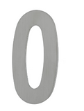 MILES NELSON DOOR NUMBER 155MM x 2MM BLACK OR STAINLESS STEEL STICK ON 2MM, NUMBERS  0-9