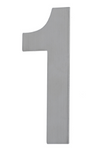 MILES NELSON DOOR NUMBER 155MM x 2MM BLACK OR STAINLESS STEEL STICK ON 2MM, NUMBERS  0-9