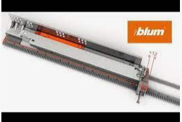 Blum Tandembox Side stabiliser set for draw NL-500mm (900 - 1200w) ZST.500BA Silk white