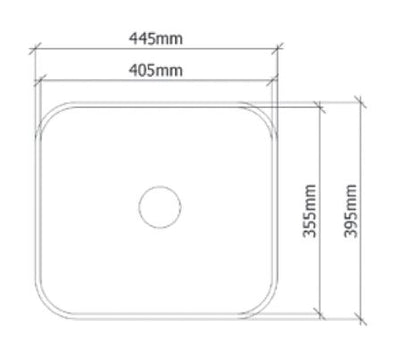 San Sink Stainless Steel E-100S	Atlas Eco Range .9mm Single Bowl