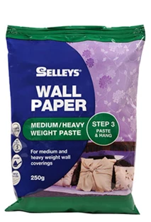 Selleys Wallpaper Medium/Heavy Paste 250g - priced per unit Minimum order 6 units